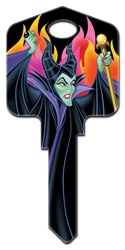 D97 - Maleficent Disney, Sleeping Beauty, Maleficent, house key blank, licensed, 