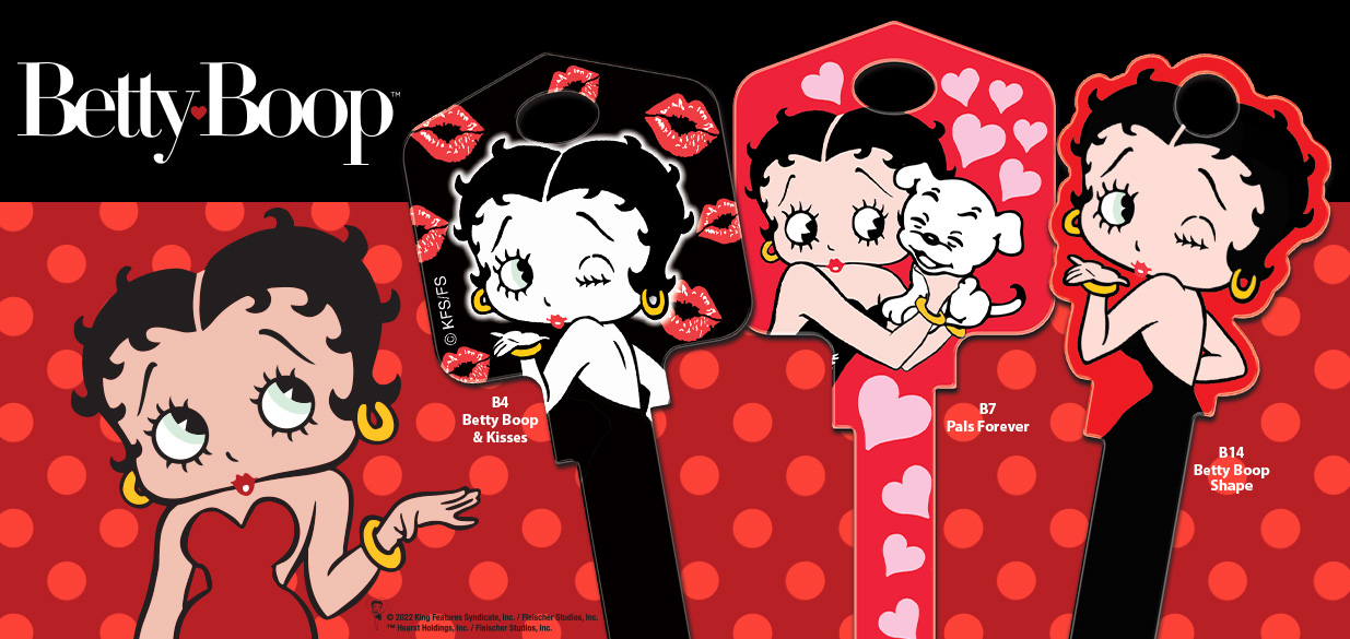 Shop our licensed Betty Boop house keys!