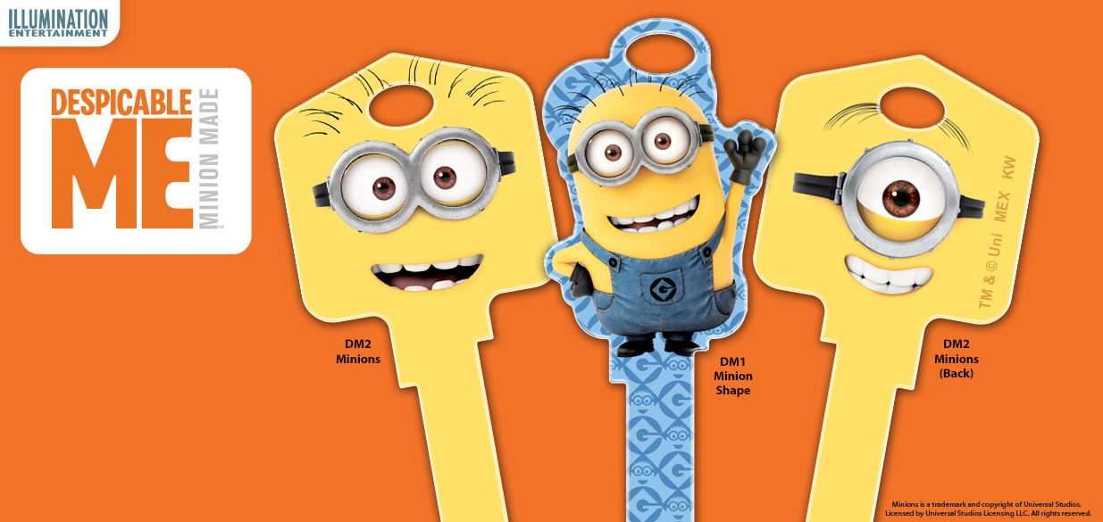 Shop our licensed Minions house keys!