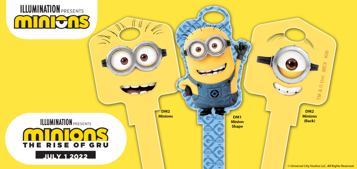 Shop our licensed Minions house keys!