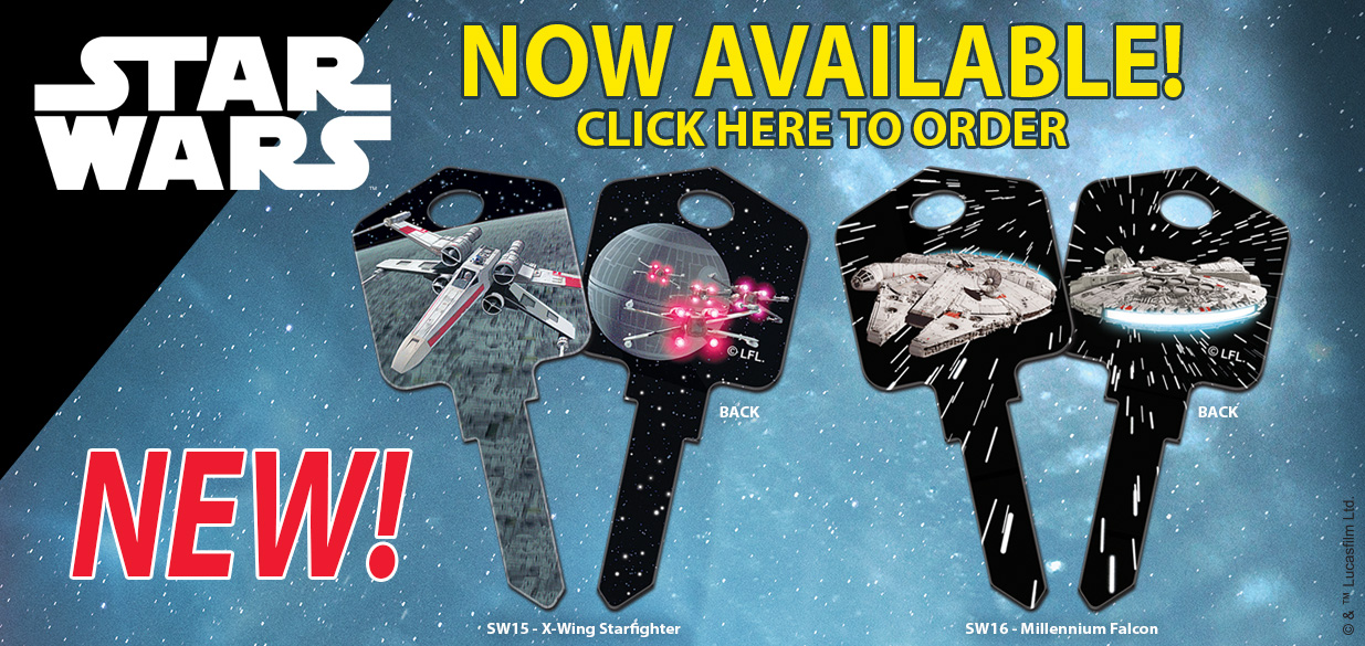 New Licensed Star Wars House Keys! Order Now!