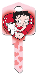 B3 - Betty Boop & Pudgy Betty Boop, Pudgy, house key blank, licensed