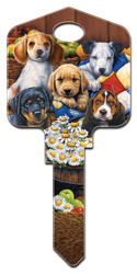 AC2 - Puppies Artisan Collection, puppies, house key blanks, licensed