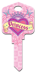PG4 - Princess Pampered Girls, Princess, house key blank, licensed, painted