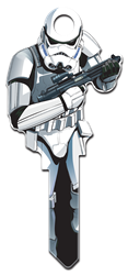 SW18 - Stormtrooper Shape Star Wars, Stormtrooper, Shaped, Licensed, Painted House Key Blank